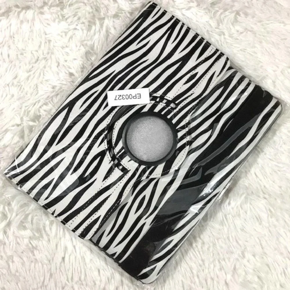Zebra 360 Degrees Rotating Stand Smart Cover Case for IPad 4th Gen IPad 2 IPad 3